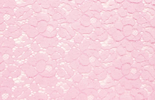 Pizzo Floreale Rosa Sfondo Bianco — Foto Stock