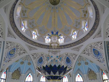 Kazan Kremlin Kul Şerif Camii. Rusya