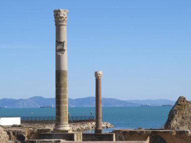Carthago Kartaca Harabeleri antik Kartaca medeniyeti başkenti. UNESCO Dünya Mirası. Tunis, Tunus.
