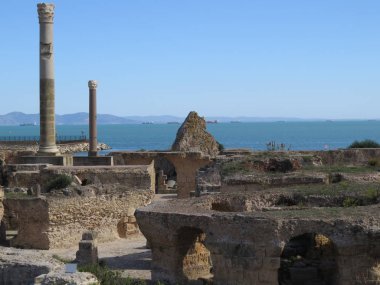 Carthago Kartaca Harabeleri antik Kartaca medeniyeti başkenti. UNESCO Dünya Mirası. Tunis, Tunus.
