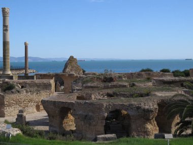 Carthago Kartaca Harabeleri antik Kartaca medeniyeti başkenti. UNESCO Dünya Mirası. Tunis, Tunus.