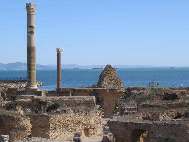 Carthago Kartaca Harabeleri antik Kartaca medeniyeti başkenti. UNESCO Dünya Mirası. Tunis, Tunus.
