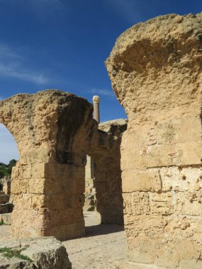 Carthago Kartaca Harabeleri antik Kartaca medeniyeti başkenti. UNESCO Dünya Mirası. Tunis, Tunus.