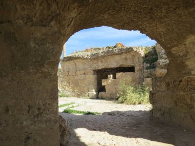 Carthago Kartaca Harabeleri antik Kartaca medeniyeti başkenti. UNESCO Dünya Mirası. Tunis, Tunus.
