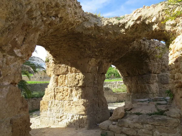 Carthago Kartaca Harabeleri Antik Kartaca Medeniyeti Başkenti Unesco Dünya Mirası — Stok fotoğraf