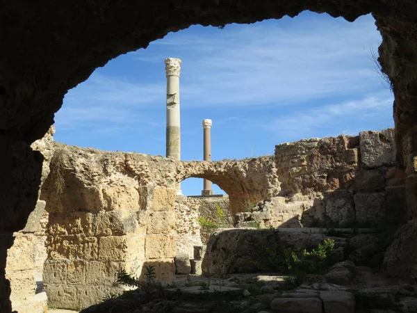 Carthago Karthágó Romjai Ókori Karthágóiak Civilizáció Fővárosa Unesco Világörökség Része — Stock Fotó