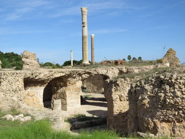 Carthago Karthágó Romjai Ókori Karthágóiak Civilizáció Fővárosa Unesco Világörökség Része — Stock Fotó