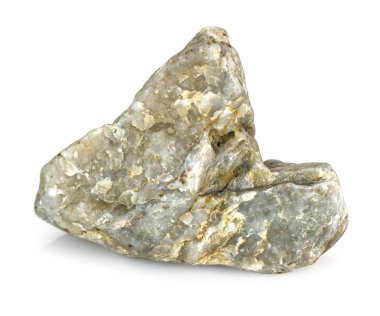 Taş taş izole kırpma yolu ile beyaz arka plan üzerinde