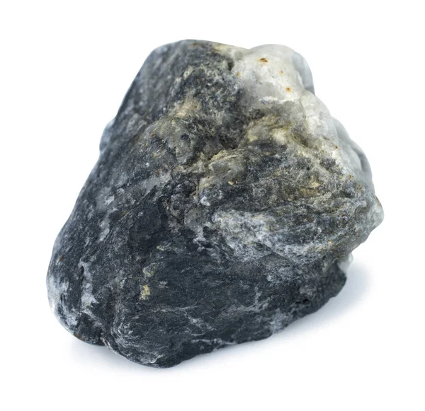 Камень Изолирован Белом Фоне Вырезанием Пути — стоковое фото