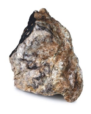 Taş taş izole kırpma yolu ile beyaz arka plan üzerinde