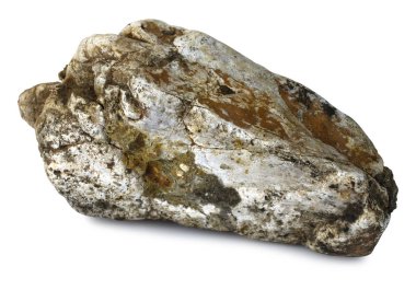 Taş taş izole kırpma yolu ile beyaz arka plan üzerinde