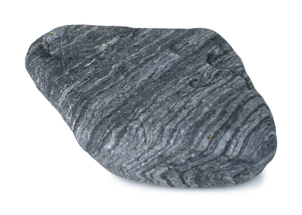 Rock Sten Isolerad Vit Bakgrund Med Urklippsbana — Stockfoto