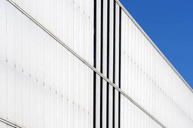 modern bina beyaz açık detay