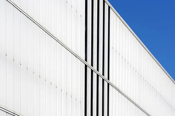 Moderno Edificio Bianco Dettaglio Anteriore — Foto Stock