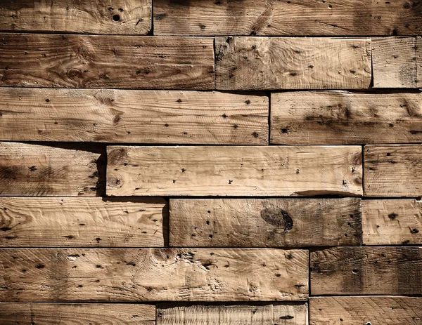 Alter Holz Lamellen Wand Hintergrund — Stockfoto