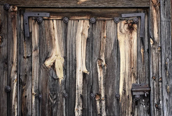 Old Aged Wood Rustic Door Detail Texture — Stock Photo, Image