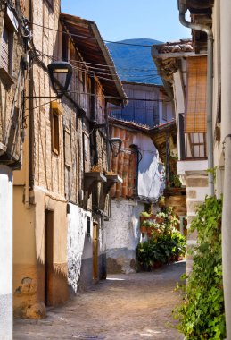 view of an street in Hervas village,Spain