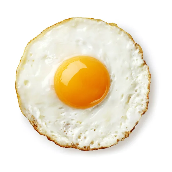 Fried Egg Isolated White — Stock Photo, Image