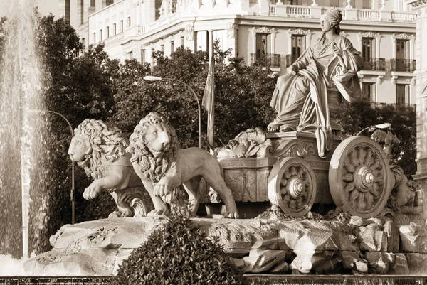 Fontána Cibeles; madrid, Španělsko — Stock fotografie