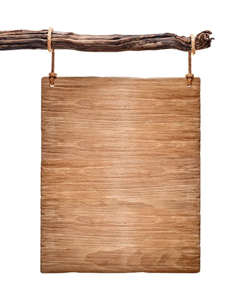 Placa de madeira leve vertical — Fotografia de Stock