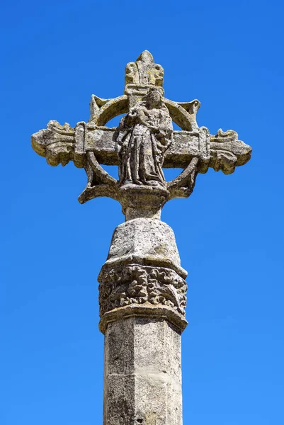 Католицький хрест Каміно-де-Сантьяго, Іспанія — стокове фото
