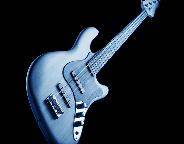 Blues elektromos basszusgitár — Stock Fotó