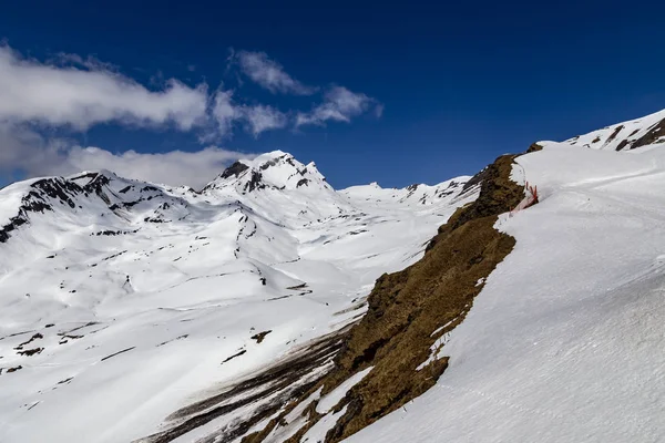 Снег Высокой Горе Первой Вершины Гриндельвальде Швейцария Таяние Снега — стоковое фото