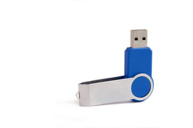 USB flash kart beyaz arka plan üzerinde izole