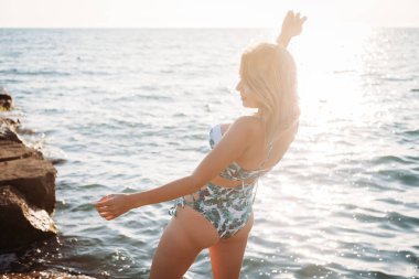 Bikini, model, seyahat, deniz