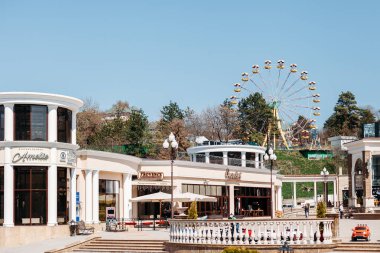 Kislovodsk, Stavropolsky Region, Rusya Federasyonu - 10 Nisan 2018: Ferri