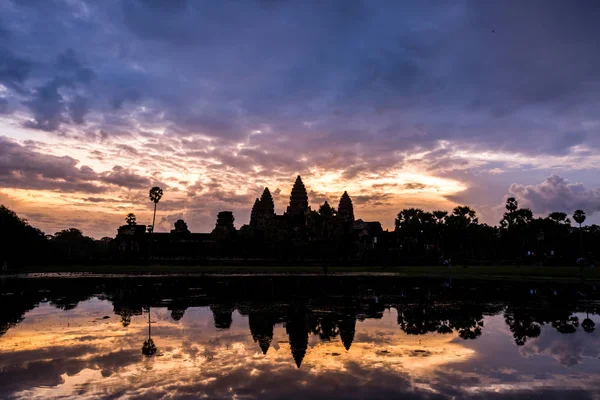 Доброго Ранку Ангкор Ват Сезон Дощів — стокове фото