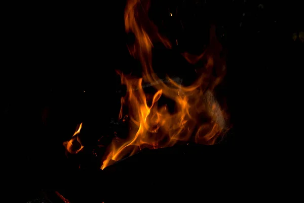 Fuego Llama Ardiente Quemadura — Foto de Stock