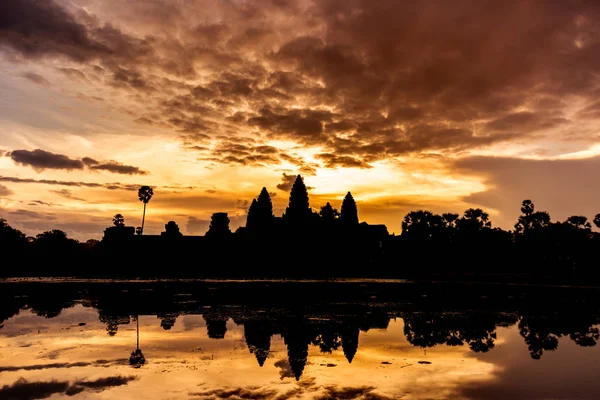 Доброго Ранку Ангкор Ват Сезон Дощів — стокове фото