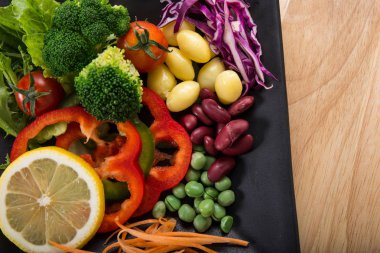 Füzyon gıda, sebze sağlıklı beslenme için birçok tür.