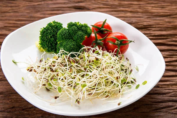 Comida Fusão Muitos Vegetais Para Uma Alimentação Saudável — Fotografia de Stock