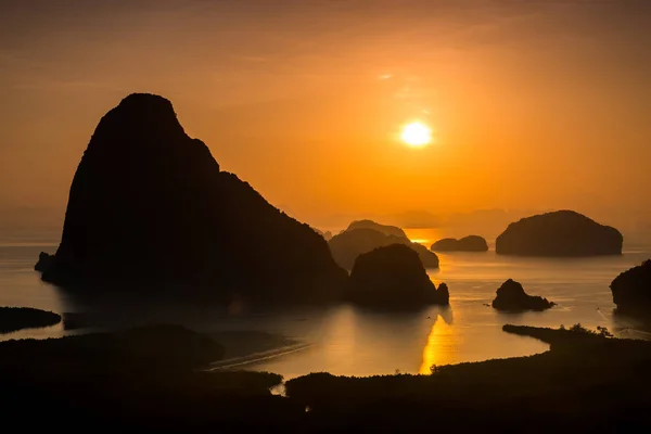 Sunrise Pang Nga Ilinde Güney Tayland Güzel Adaları — Stok fotoğraf