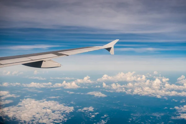 Top View Sky Airplane Window — Stock Photo, Image