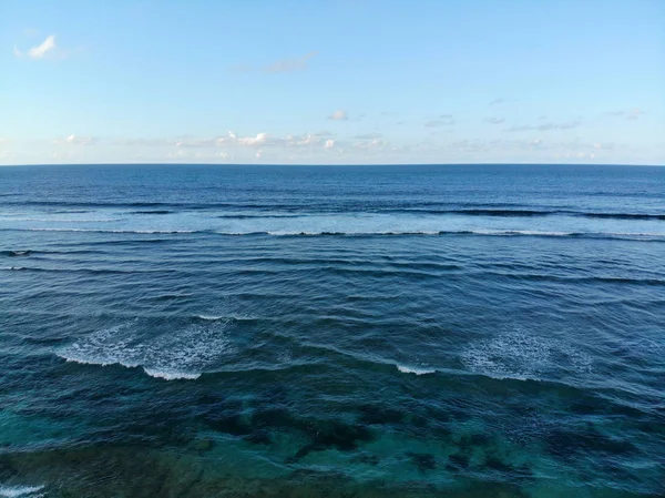Água Azul Oceano Criado Pela Câmera Dji — Fotografia de Stock