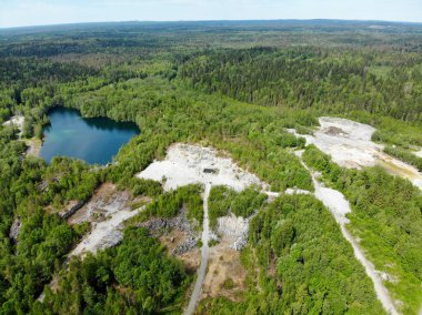 Dron tarafından üç mermer canyon.created