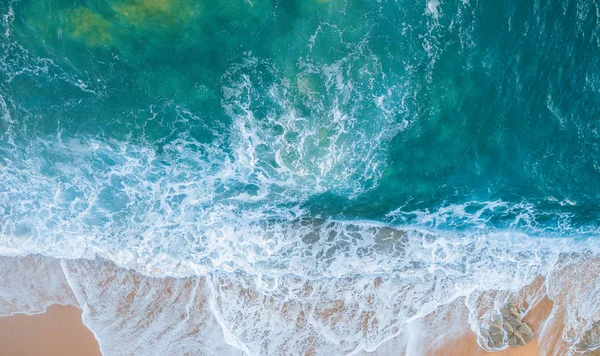 Повітряних Вид Узбережжя Коста Брава Каталонії Біч Повна Порід Хвилі — стокове фото