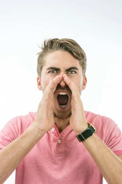 Portrait of very angry young people — Stock Photo, Image