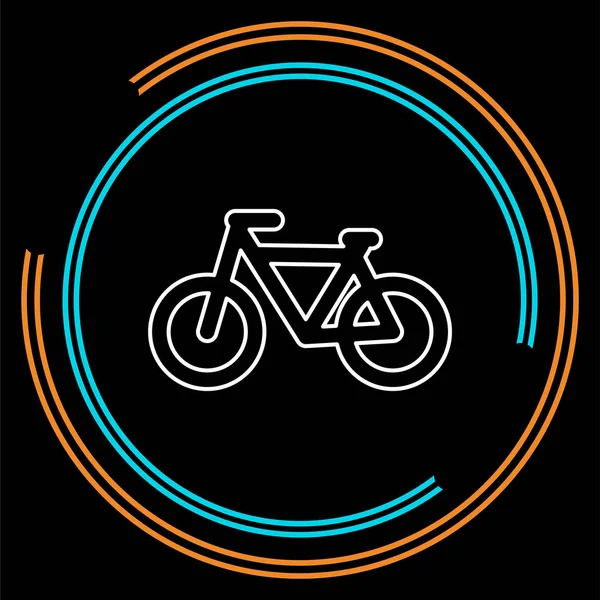 Διάνυσμα Εικονίδιο Ποδηλάτων Διανυσματικά Εικονογράφηση Ποδήλατο Αθλητισμό Σύμβολο Λεπτή Γραμμή — Διανυσματικό Αρχείο