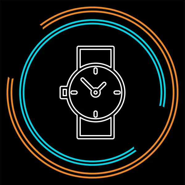 Relógio Mão Ícone Ícone Relógio Símbolo Relógio Vetor Relógio Isolado — Vetor de Stock