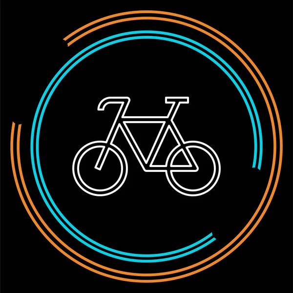 Ποδήλατο Εικονίδιο Εικονογράφηση Διάνυσμα Ποδήλατο Αθλητισμό Σύμβολο Λεπτή Γραμμή Εικονόγραμμα — Διανυσματικό Αρχείο