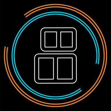 Kutusunda Bagaj, Bagaj konteyner çizgi simgesi, vektör işareti, anahat üzerinde beyaz izole doğrusal stil piktogram. Bagaj Bagaj konteyner simgesi, logo illüstrasyon. İnce çizgi piktogram - anahattı kontur