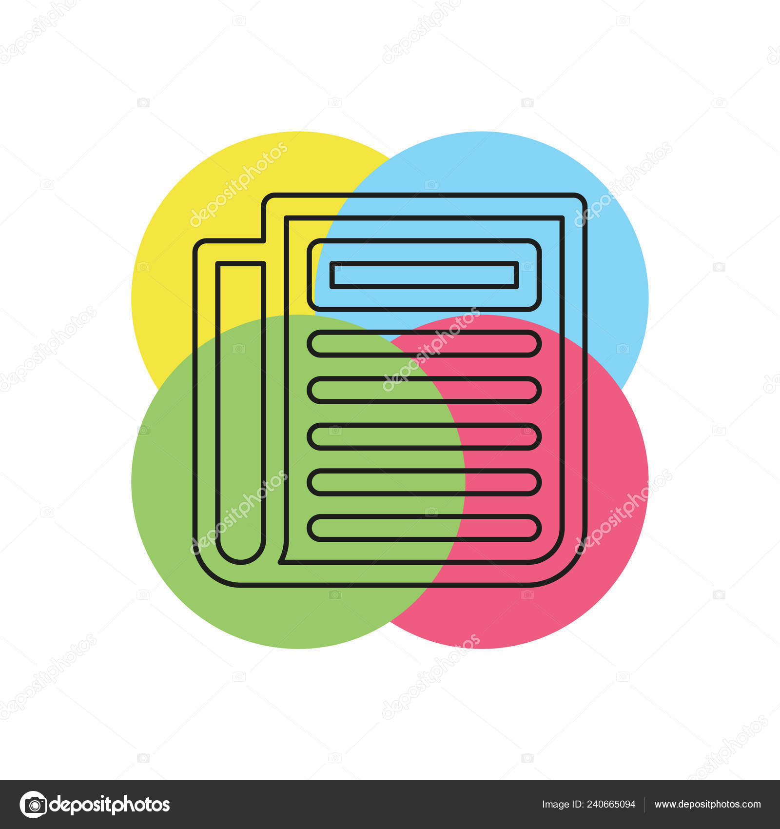 Newspaper Icon Daily Newsletter News Icon Media Publication News Article Vector Image By C Chizhiq Vector Stock