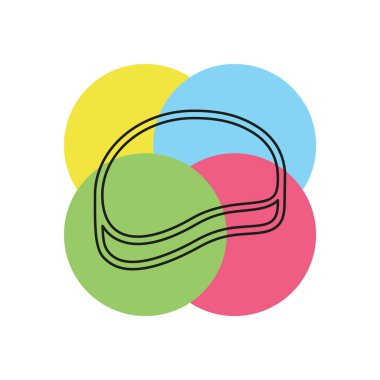 Barbekü Icon - Barbekü ızgara biftek illüstrasyon, restoran sembol - yemek pişirme. İnce çizgi piktogram - anahattı kontur