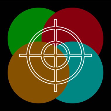 hedef hedef vektör simgesi