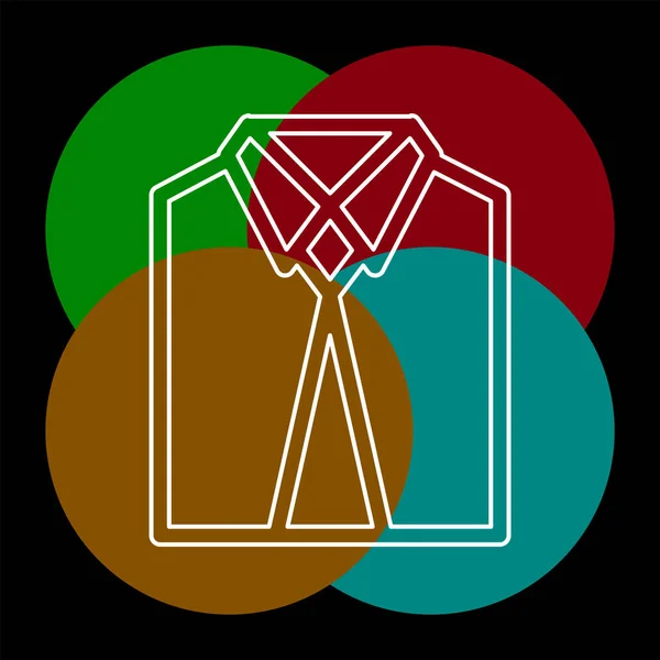Icono de traje profesional - icono de negocio — Archivo Imágenes Vectoriales