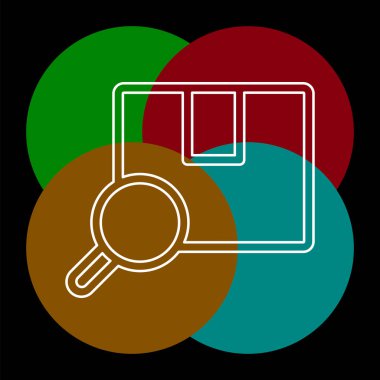 Paket İzleme Simgesi. Profesyonel, piksel mükemmel